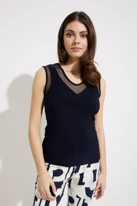 Joseph Ribkoff, 232137 V Neck Sleeveless Top