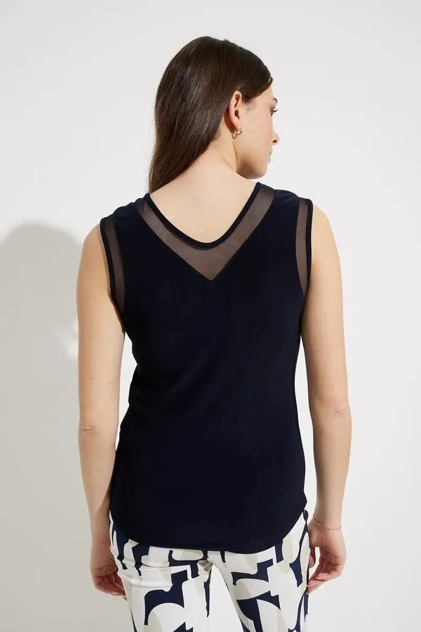 Joseph Ribkoff, 232137 V Neck Sleeveless Top