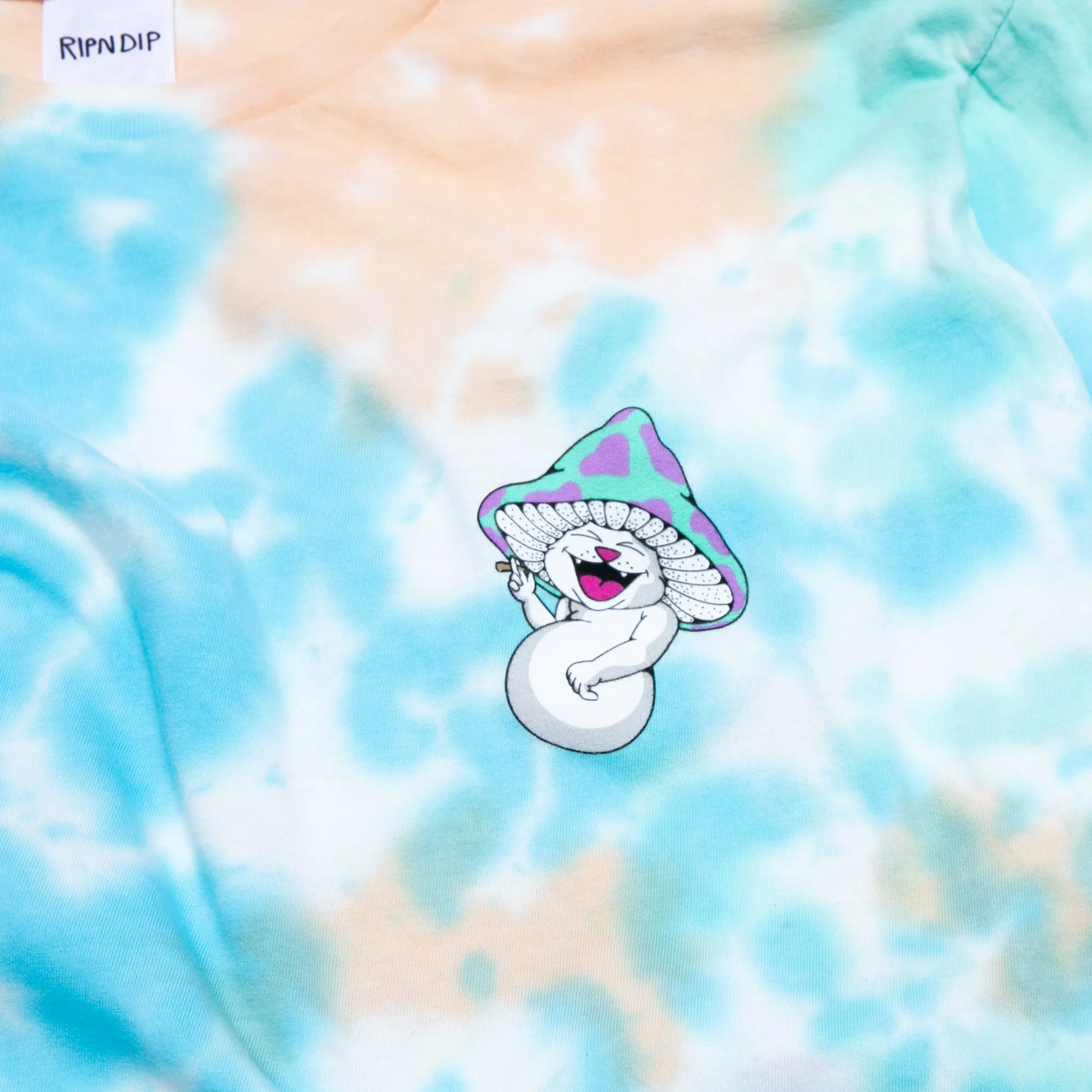 Kaleidoscopic Long Sleeve (Light Blue/Peach Tie Dye)