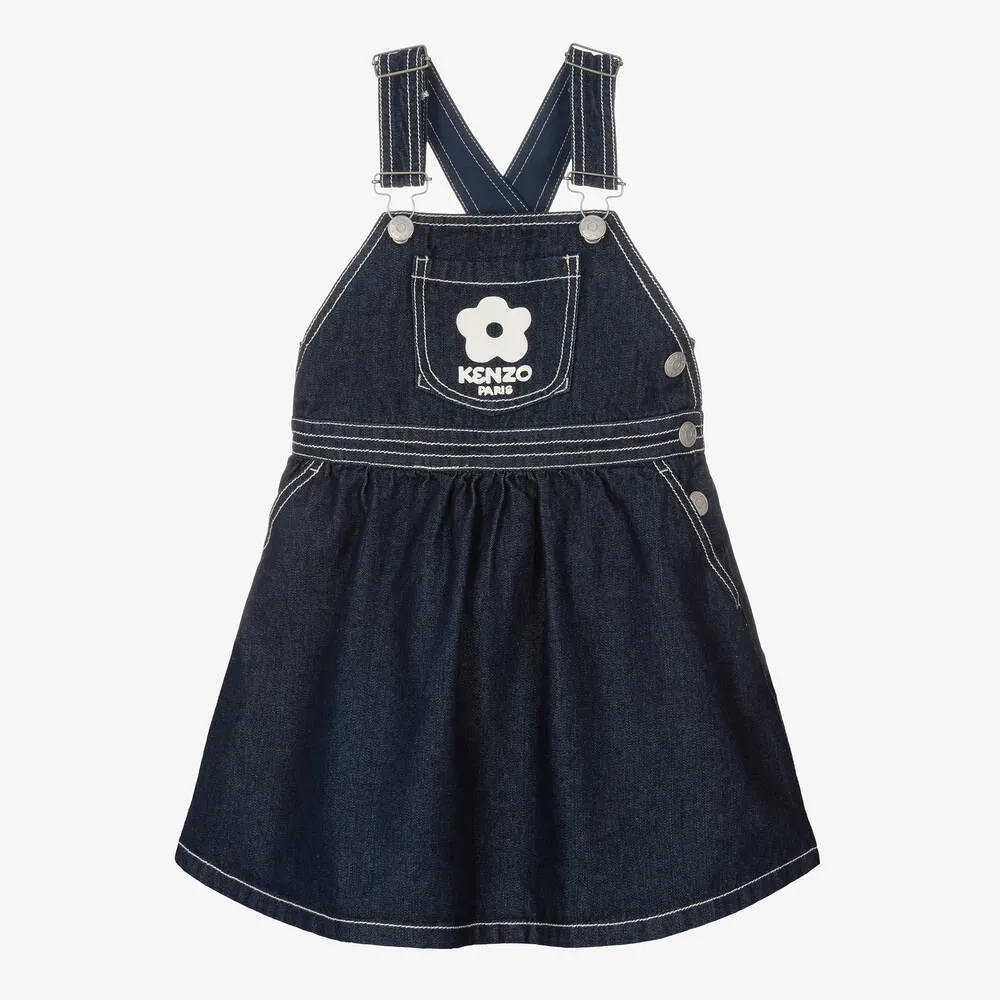 Kenzo Girls Blue Denim Dress