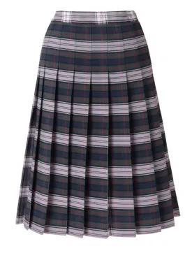 Plaid #520 Kids Knife-Pleated Skirt with Elastic Back - Available in Regular and Long Lengths