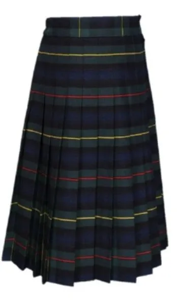 Kids Plaid Knife Pleated Skirt with Elastic 158