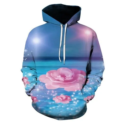 Latest 3D Flower Themed Hoodies