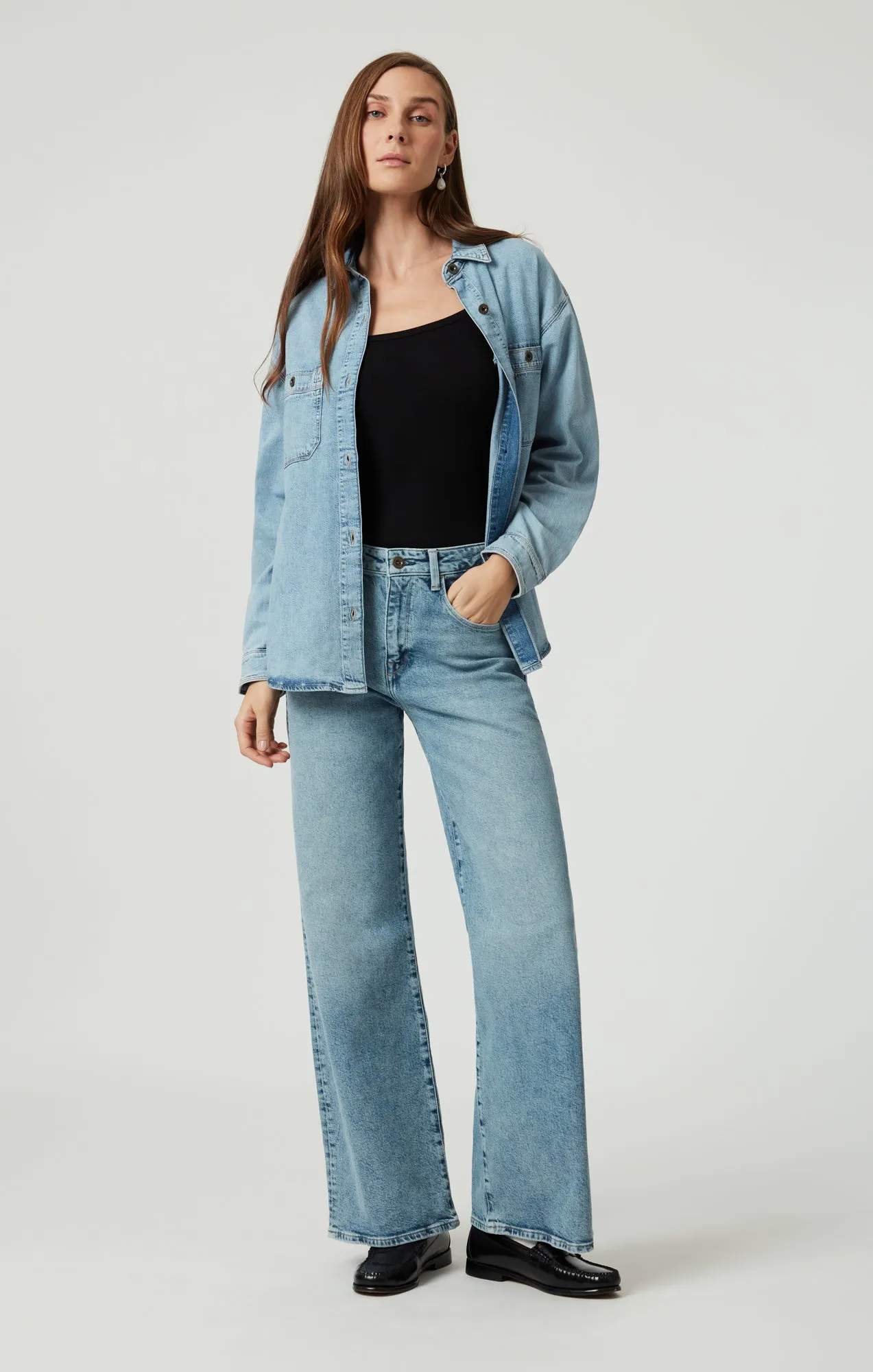 LINDA WIDE LEG IN LIGHT USED DENIM