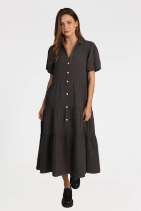 Long Parker Dress - Carbon