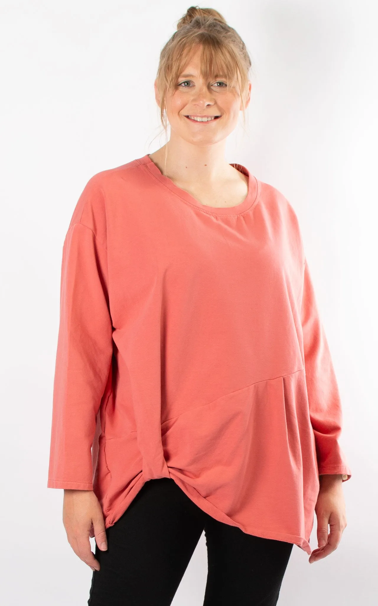 Loop Side Sweatshirt | Coral