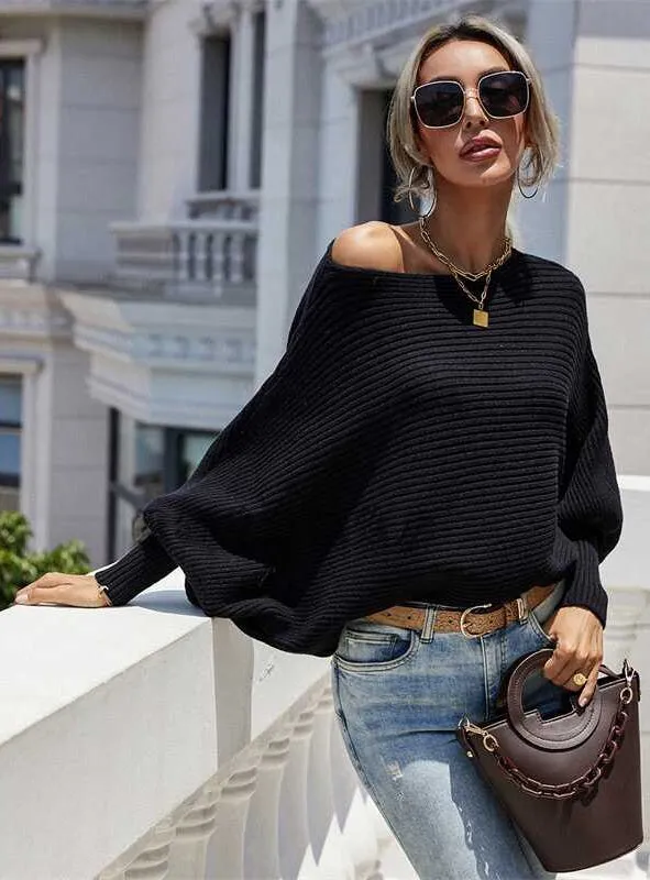 Loose Solid Color Sweater