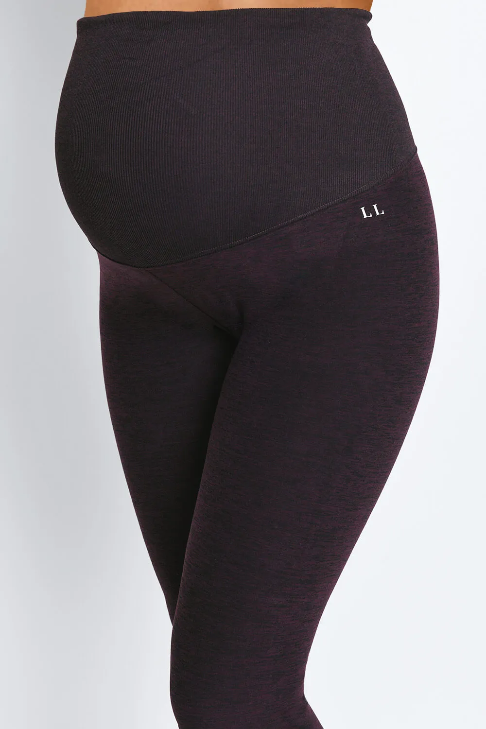 Maternity Ultimate Soft-Touch Leggings - Winter Berry Marl