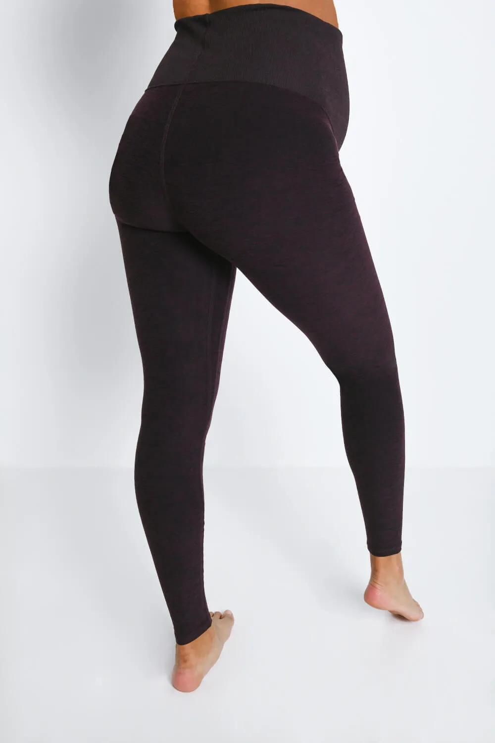 Maternity Ultimate Soft-Touch Leggings - Winter Berry Marl