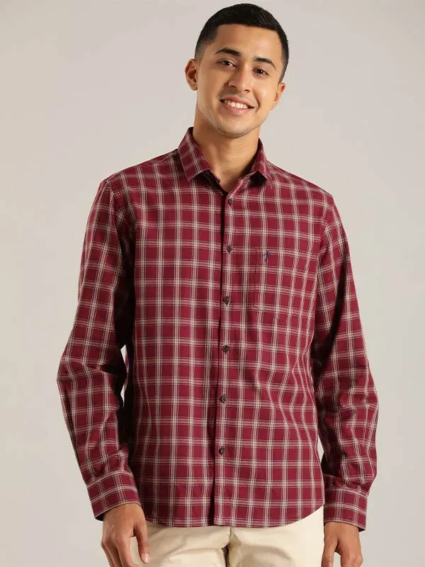 Men Checked Full Sleeve Cotton Shirt