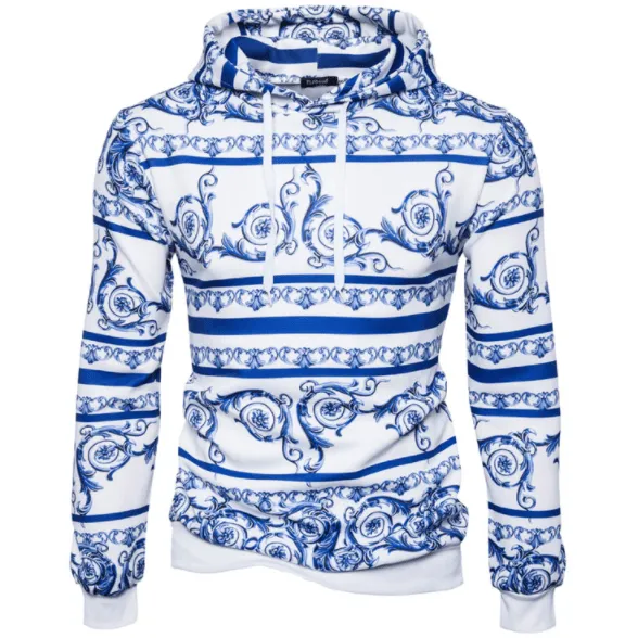 Men's Attractive Intricate Patterns Hoodie