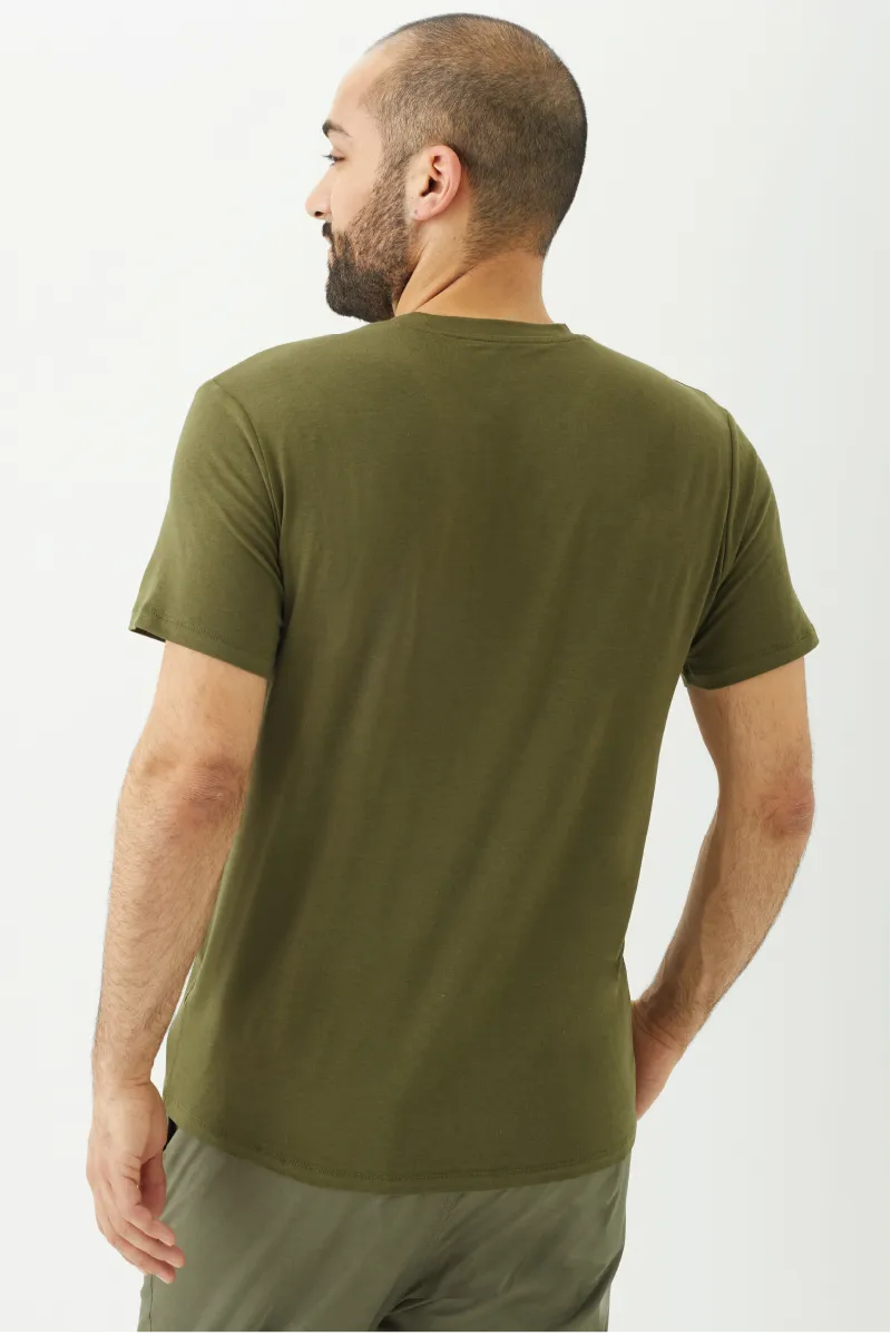 Men's Bamboo Cotton Short-Sleeve Crew Tee-All Sales Final