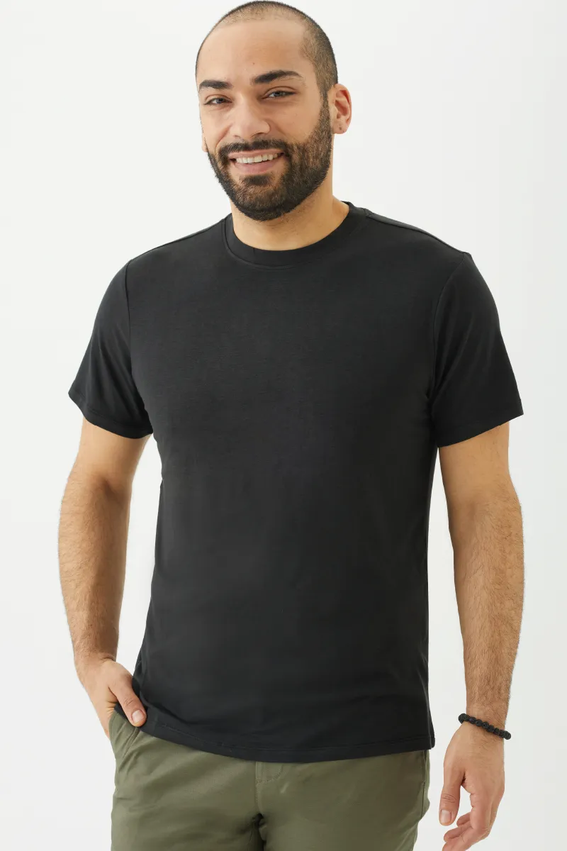 Men's Bamboo Cotton Short-Sleeve Crew Tee-All Sales Final