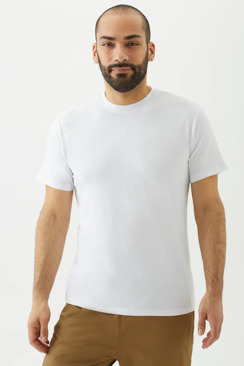 Men's Bamboo Cotton Short-Sleeve Crew Tee-All Sales Final