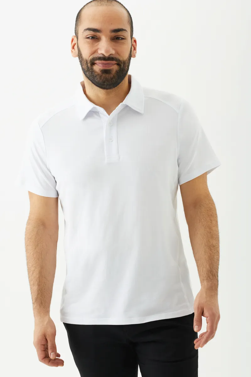 Men's Bamboo Cotton Short-Sleeve Polo Tee-All Sales Final