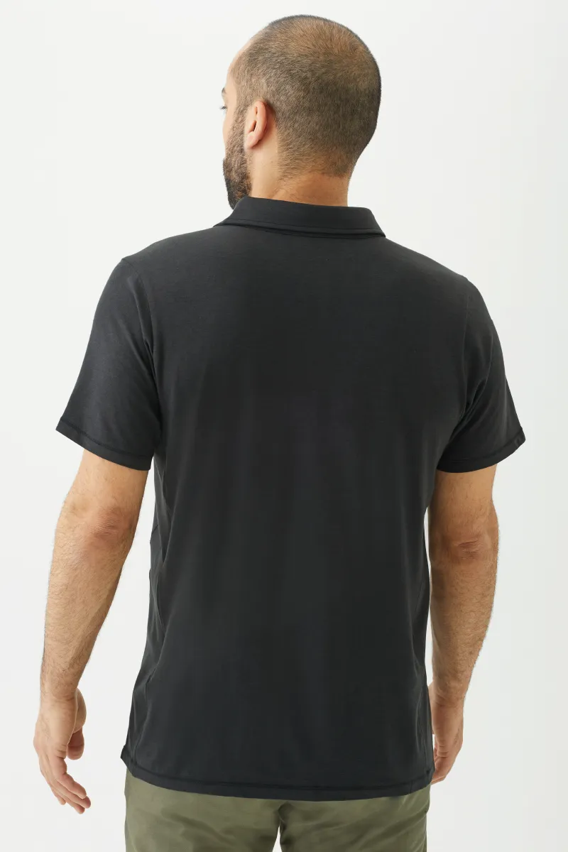 Men's Bamboo Cotton Short-Sleeve Polo Tee-All Sales Final