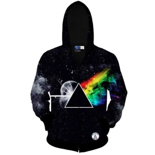 Mens Prism 3D Print Hoodie