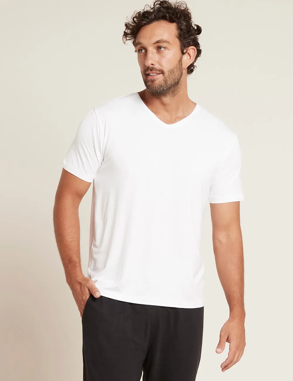 Men's V-Neck T-Shirt - White