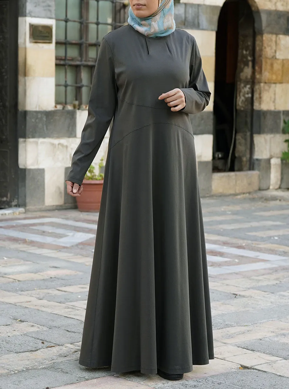 Mercerised Cotton Jersey Maxi Dress