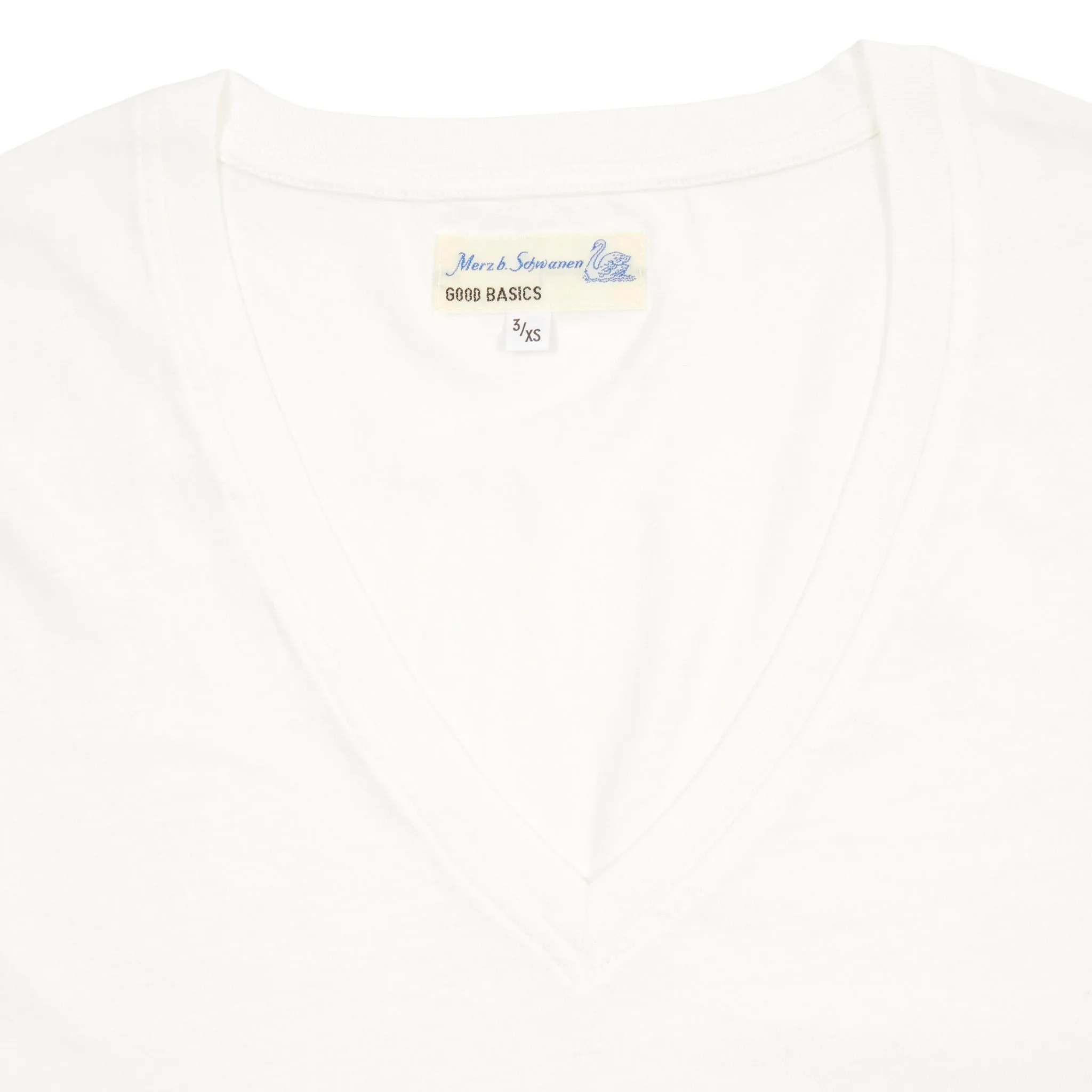 Merz b Schwanen Women's V-neck T-shirt in White