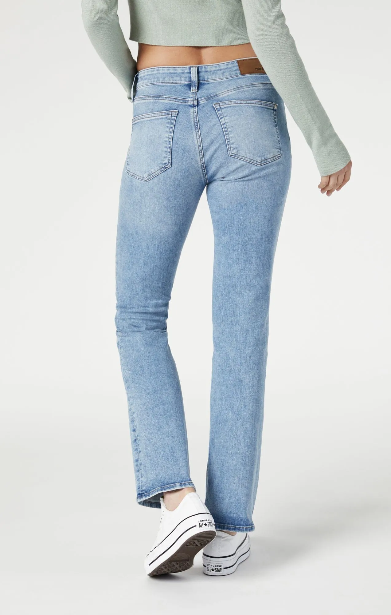 MOLLY BOOTCUT IN LIGHT FEATHER BLUE