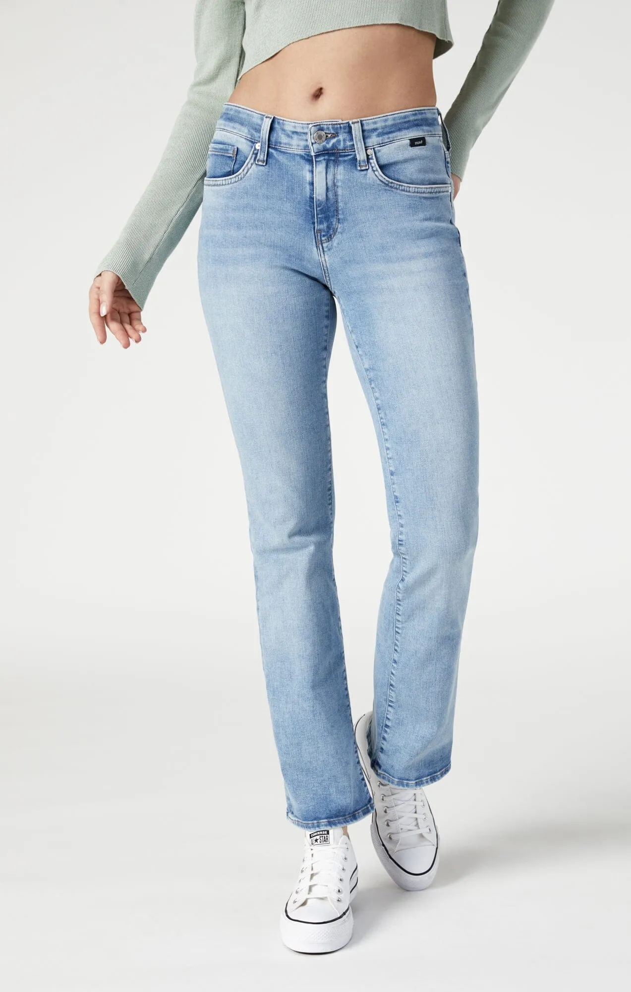 MOLLY BOOTCUT IN LIGHT FEATHER BLUE