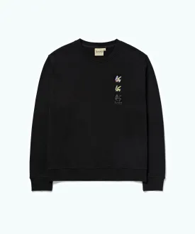 Mon Amour Triple Bunny Sweatshirts Black