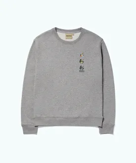 Mon Amour Triple Bunny Sweatshirts Melange Gray