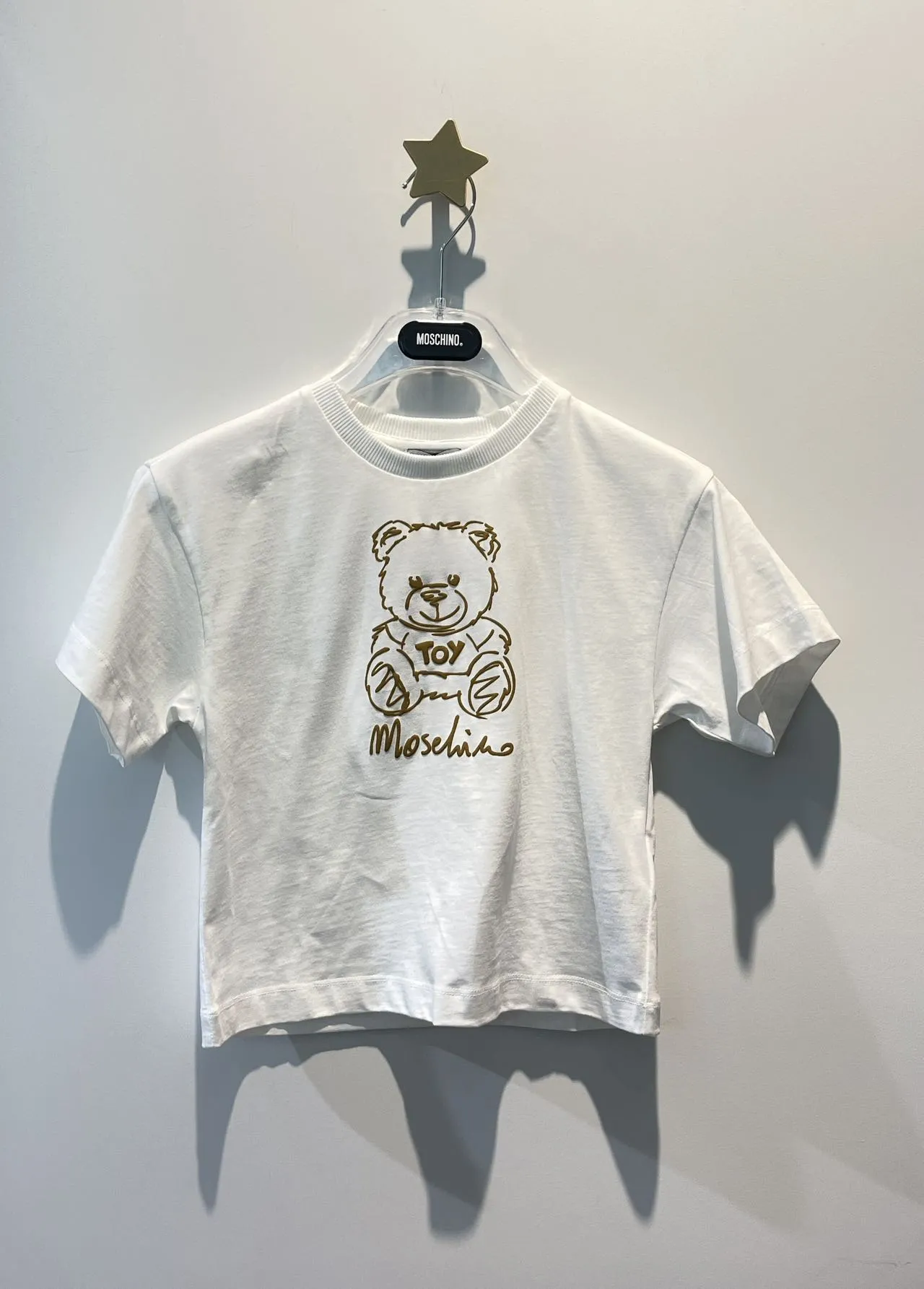 Moschino Kids Short Sleeve T-shirt With Drawing Print Bear Logo