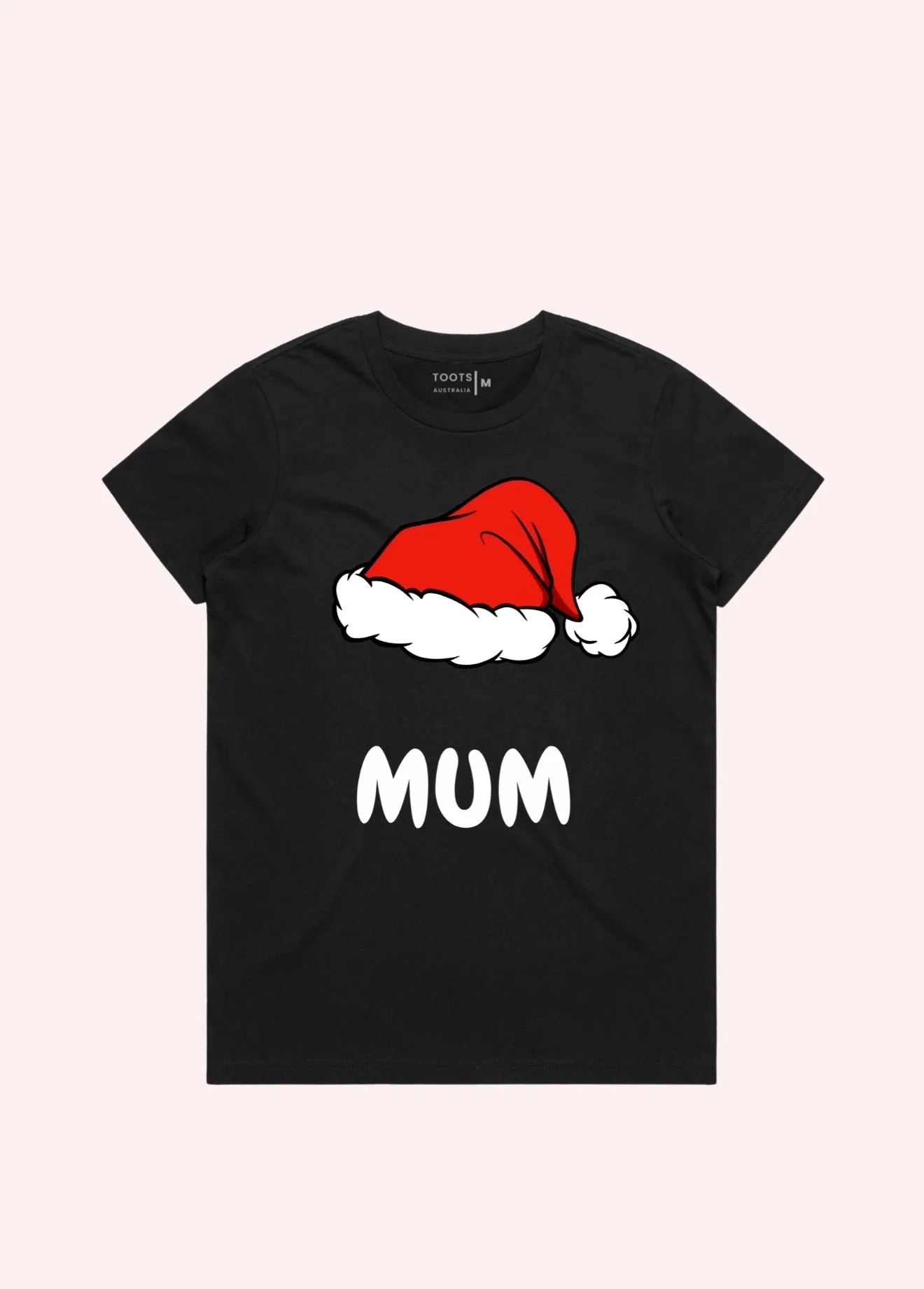 MUM DAD CHRISTMAS HAT T SHIRT