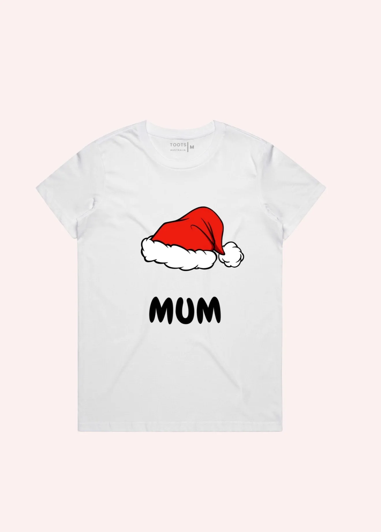 MUM DAD CHRISTMAS HAT T SHIRT