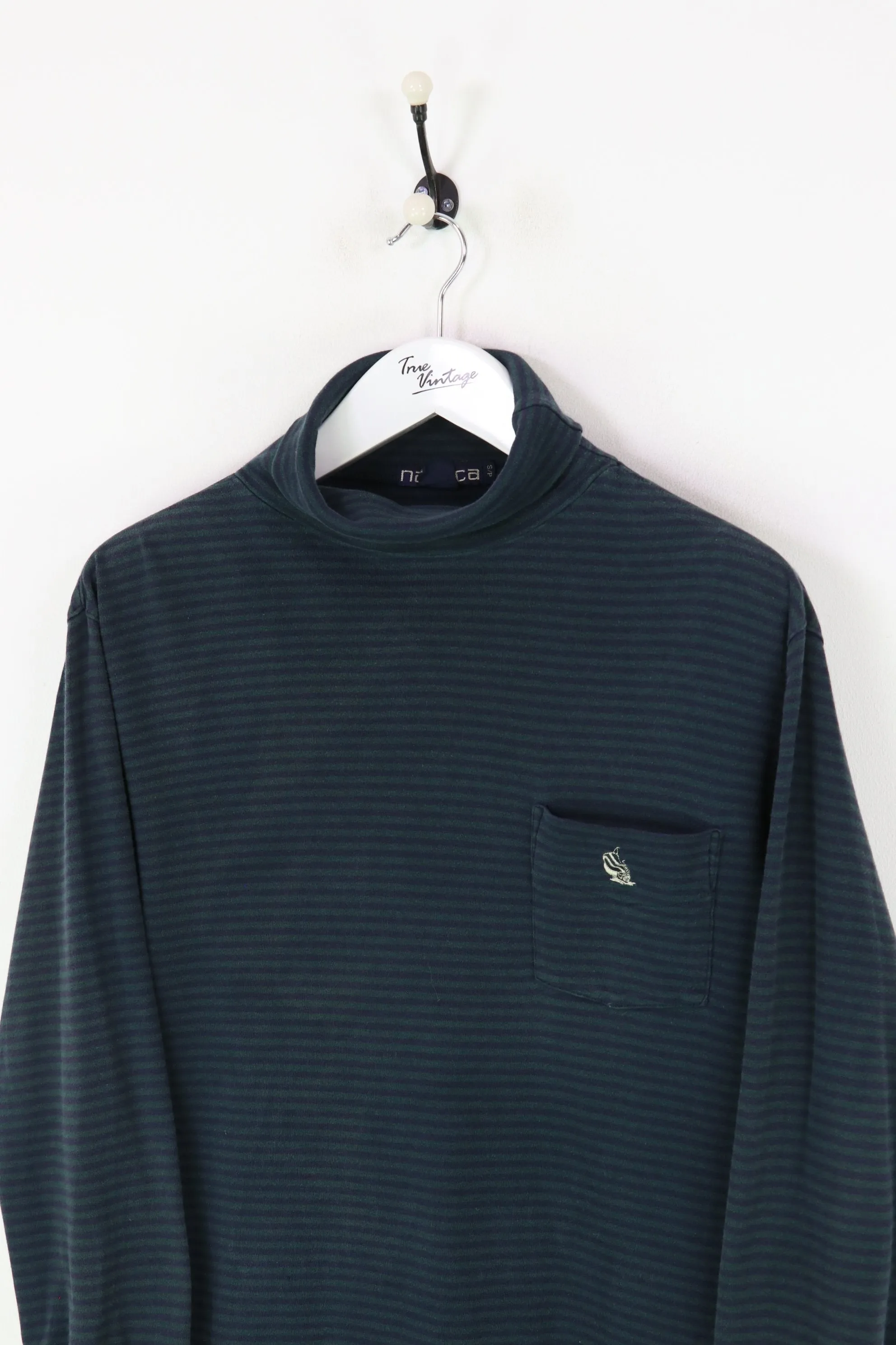 Nautica Roll Neck Green/Navy Small