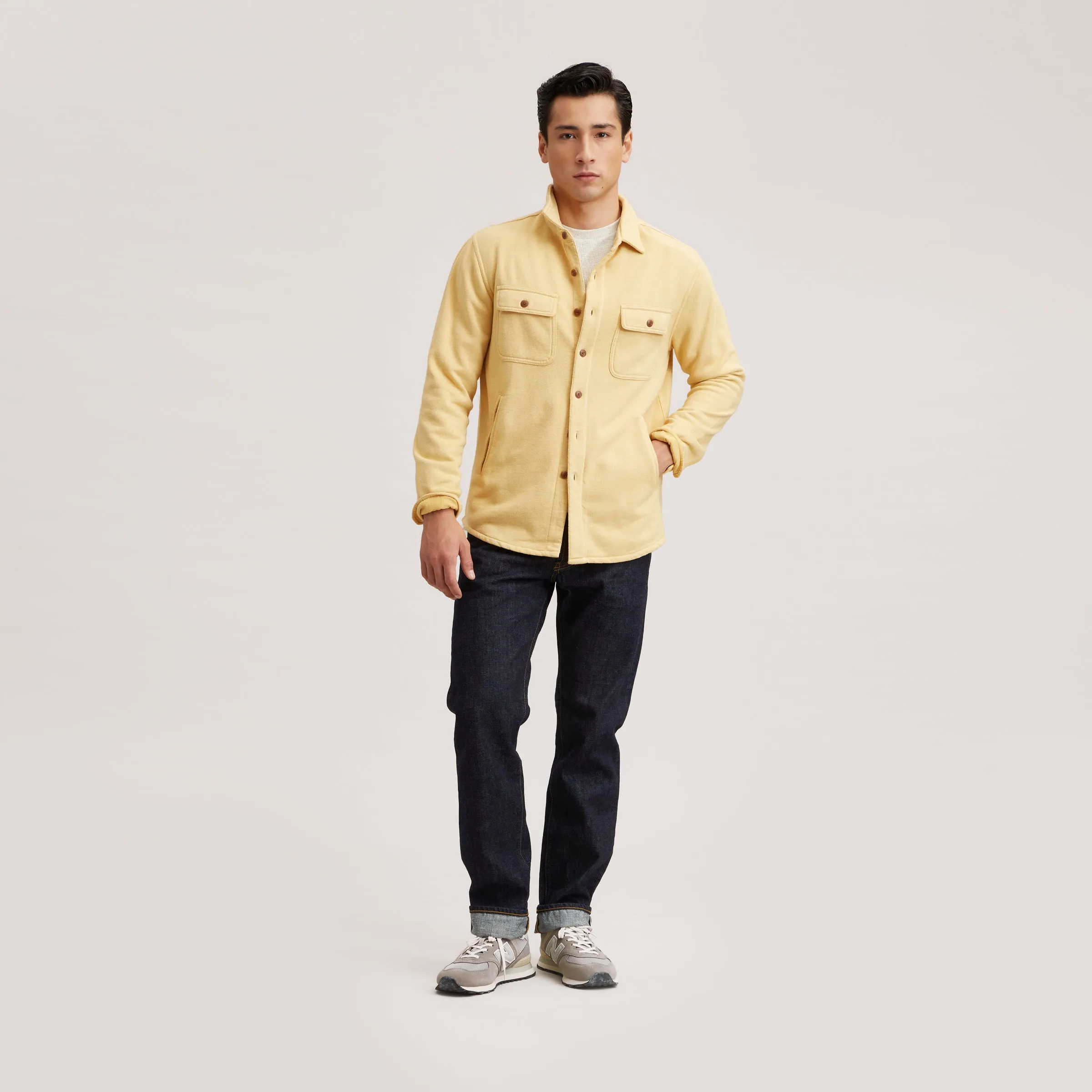 Nolan Marled CPO Shirt Jacket - Rattan (Final Sale)