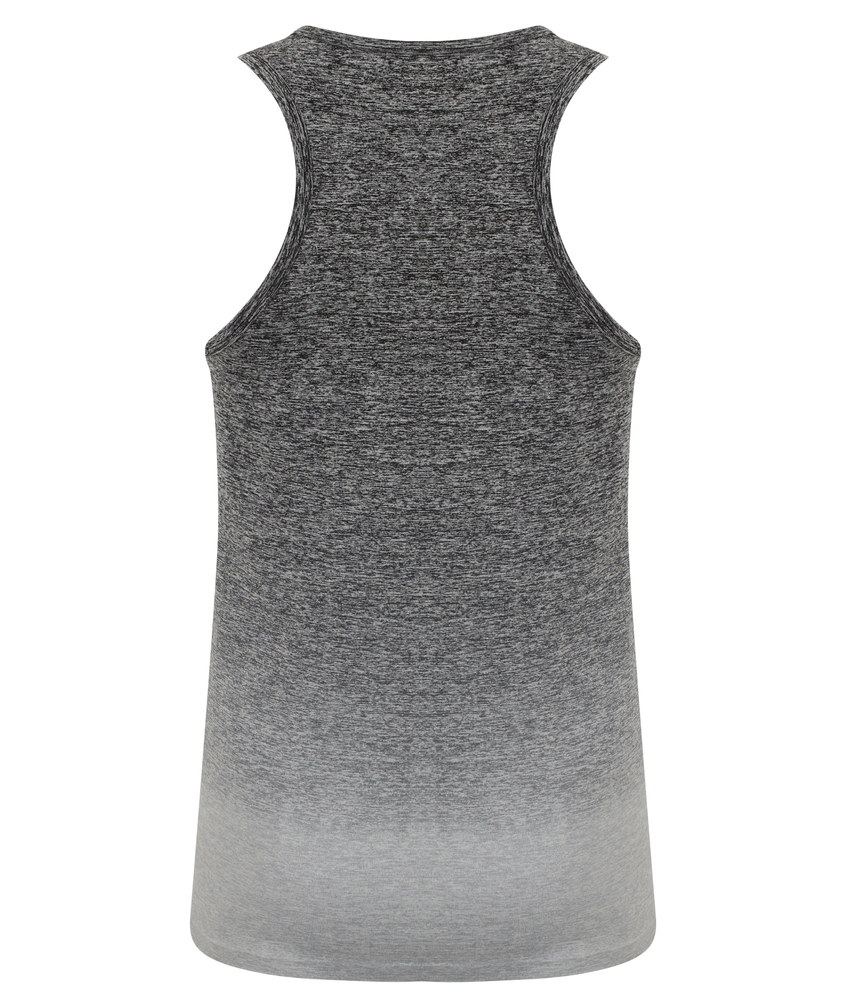 Ombre Seamless Vest - Dark Grey/ Light Grey Marl