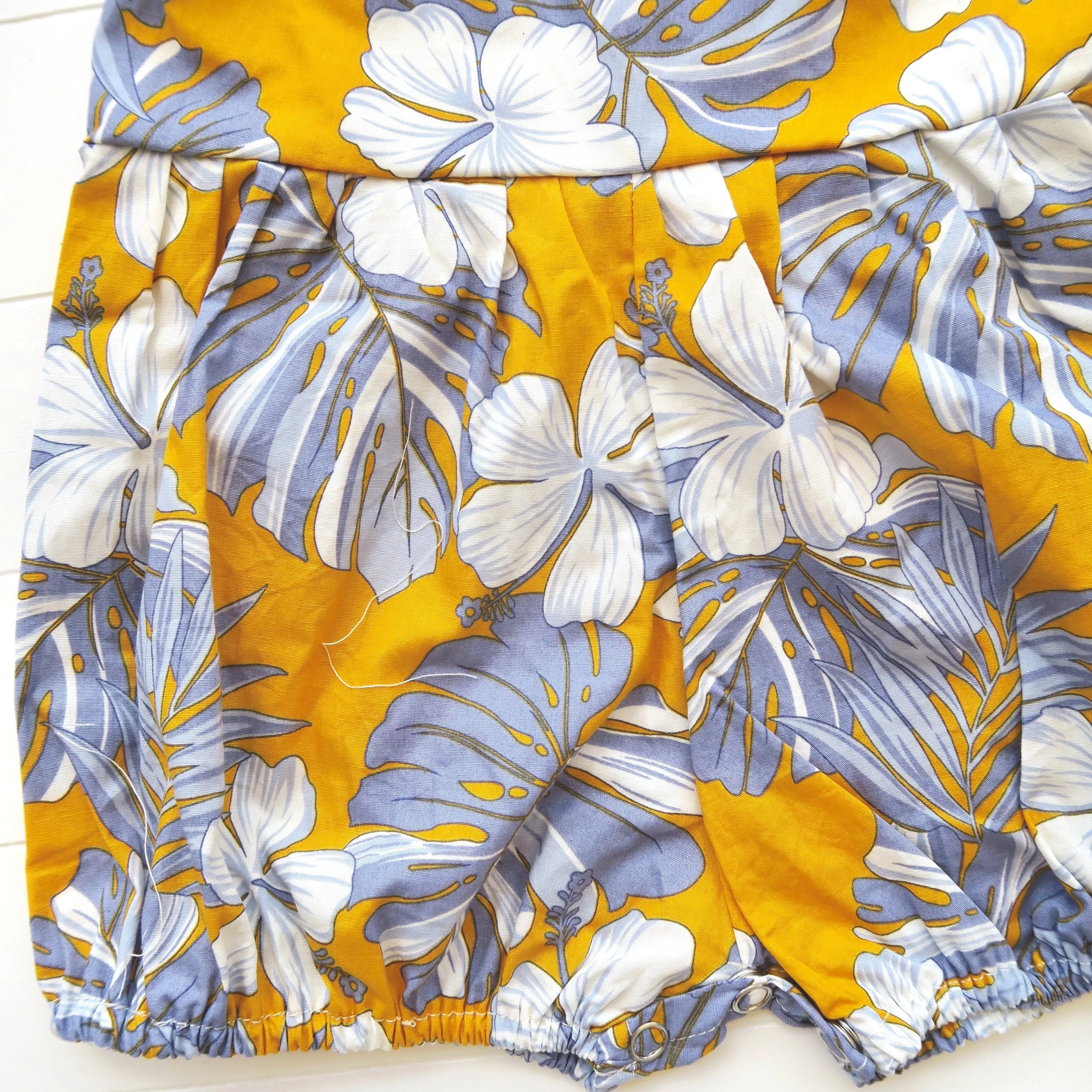 Orchid Playsuit in Aloha Yellow Print