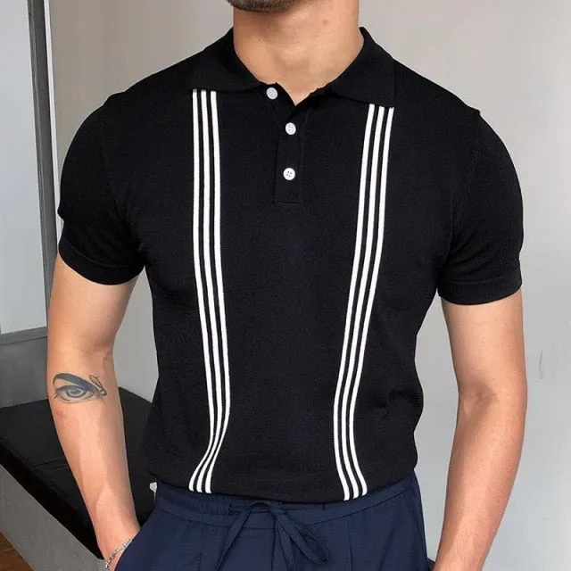 Paolo Striped Polo T-Shirt 003