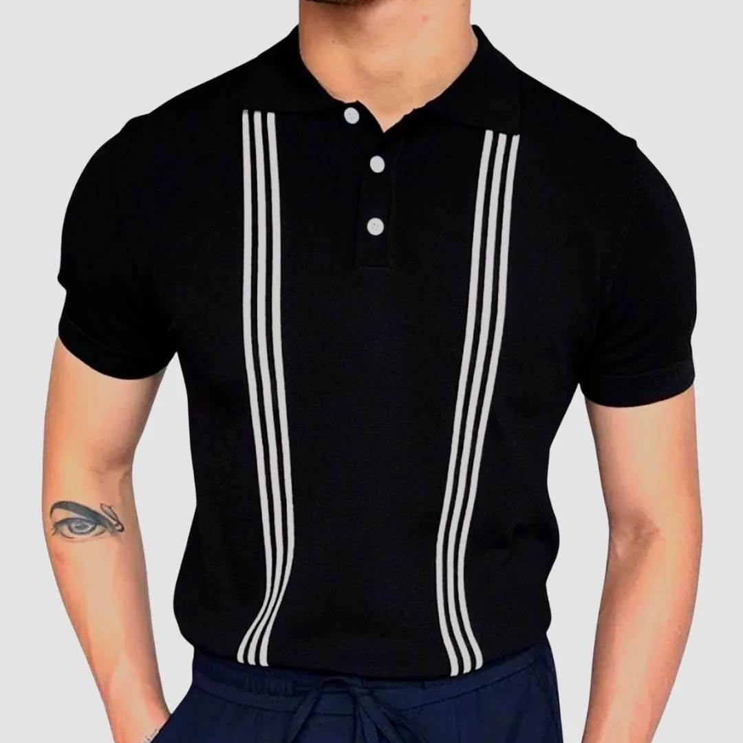 Paolo Striped Polo T-Shirt 003