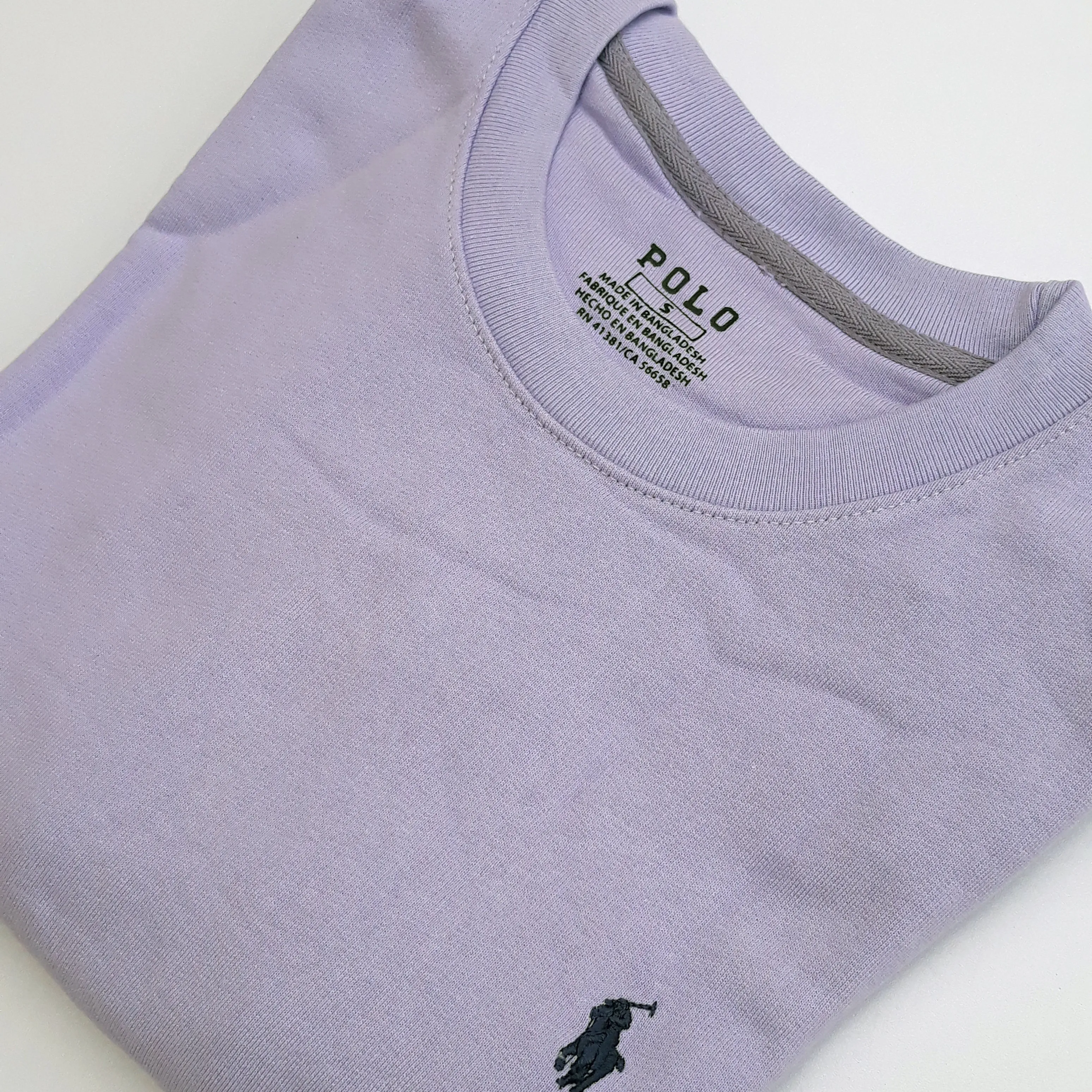 PL - Men 'Lavender' Signature Polo Crew Neck Terry Sweatshirt PL270