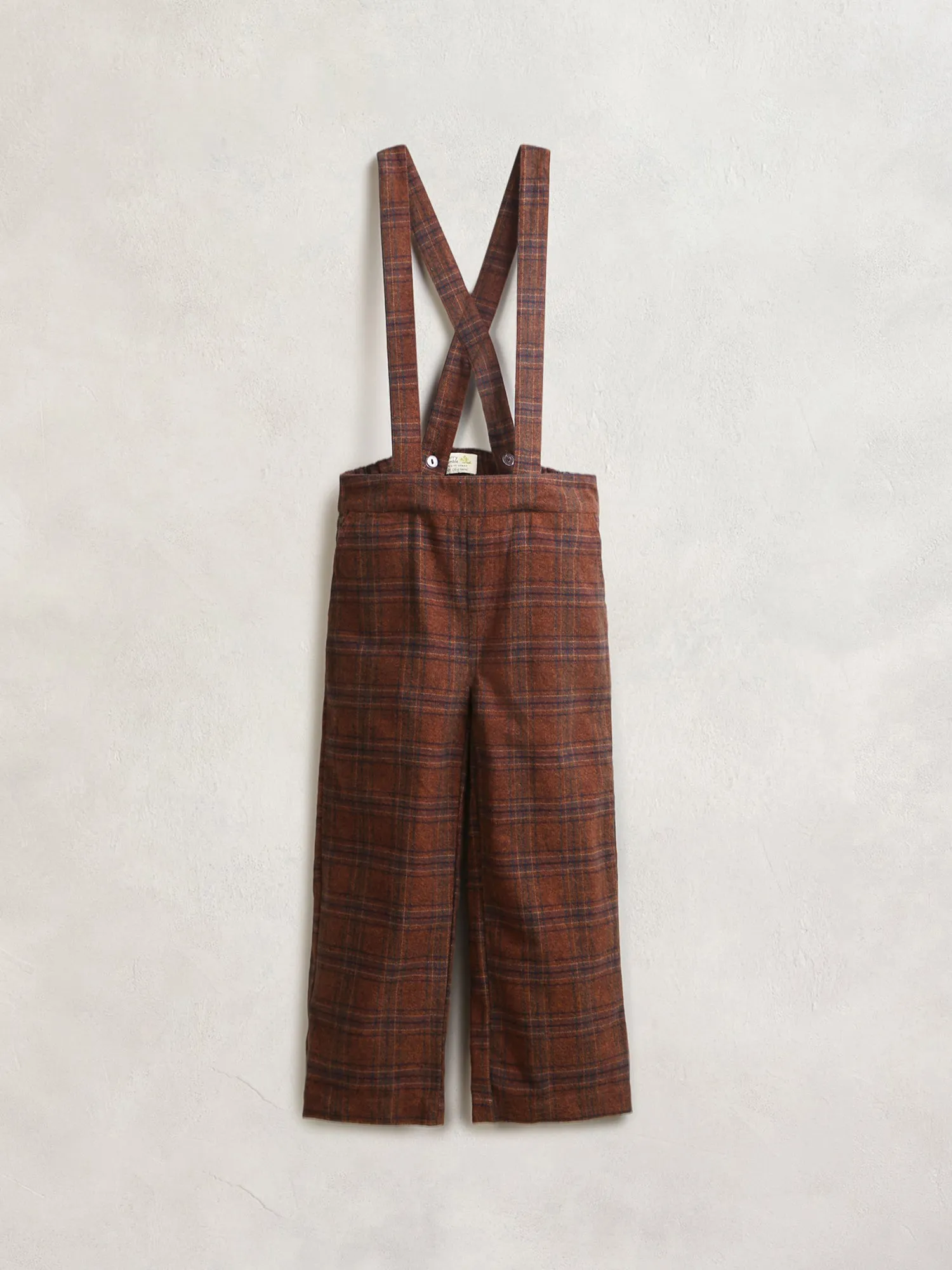 Plaid Trouser with Suspenders