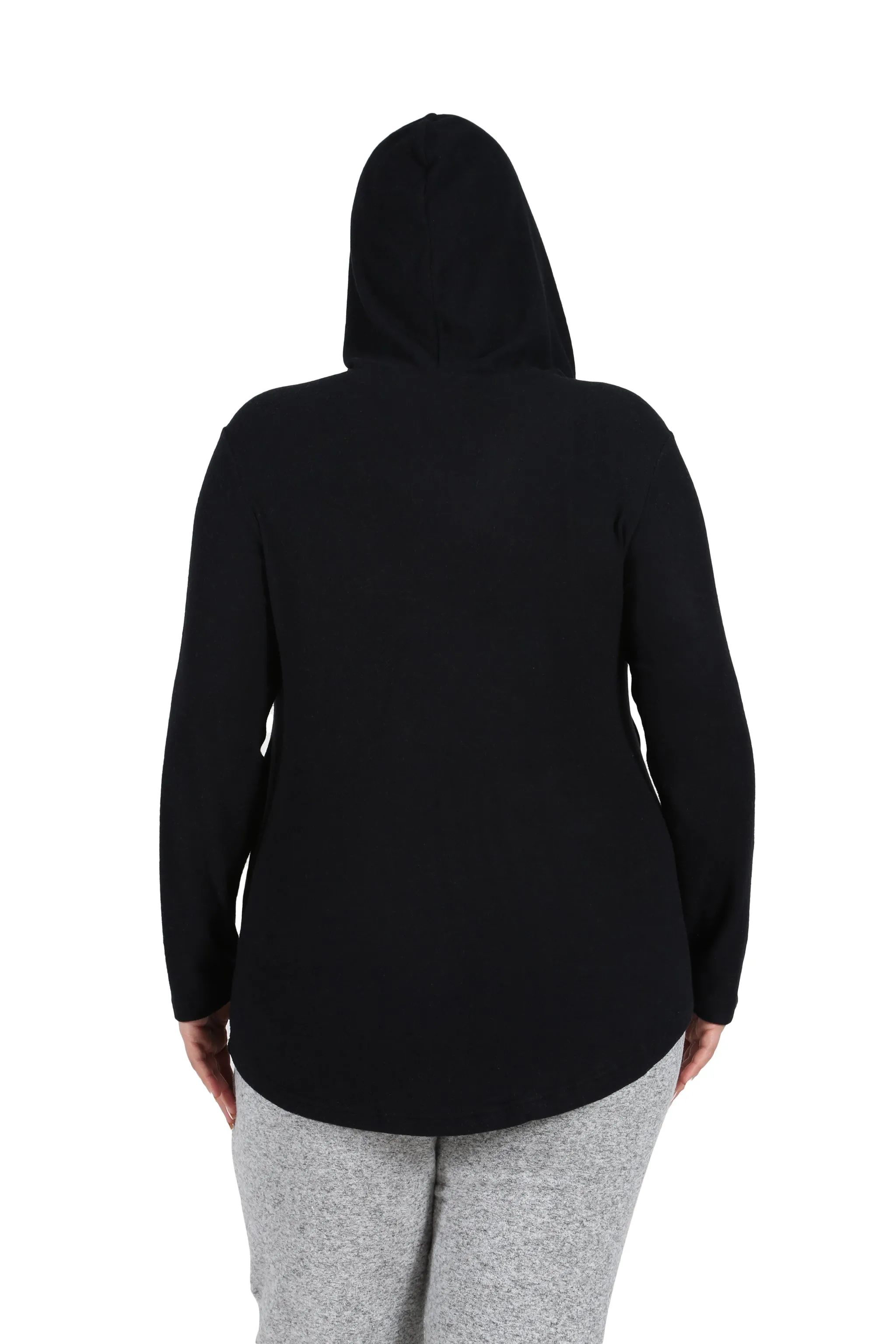 Plus Size Cozy Hooded Tee