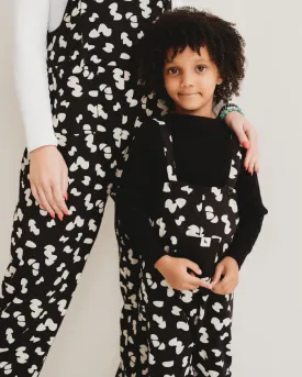 Popcorn Print Dungarees