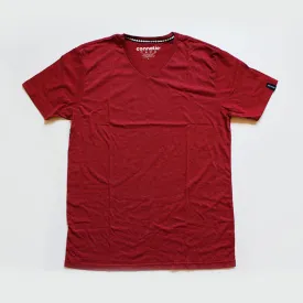 Premium V-neck Tee - Maroon