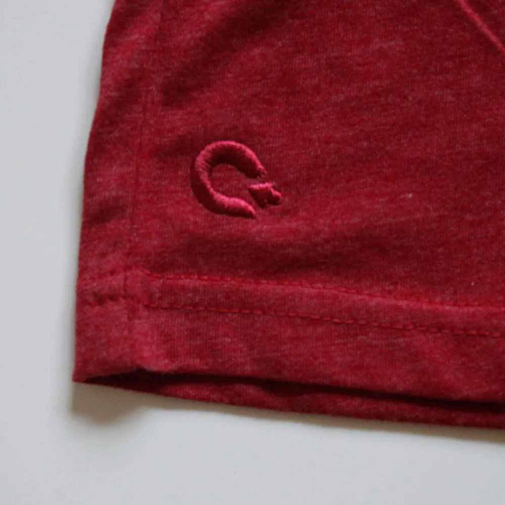 Premium V-neck Tee - Maroon