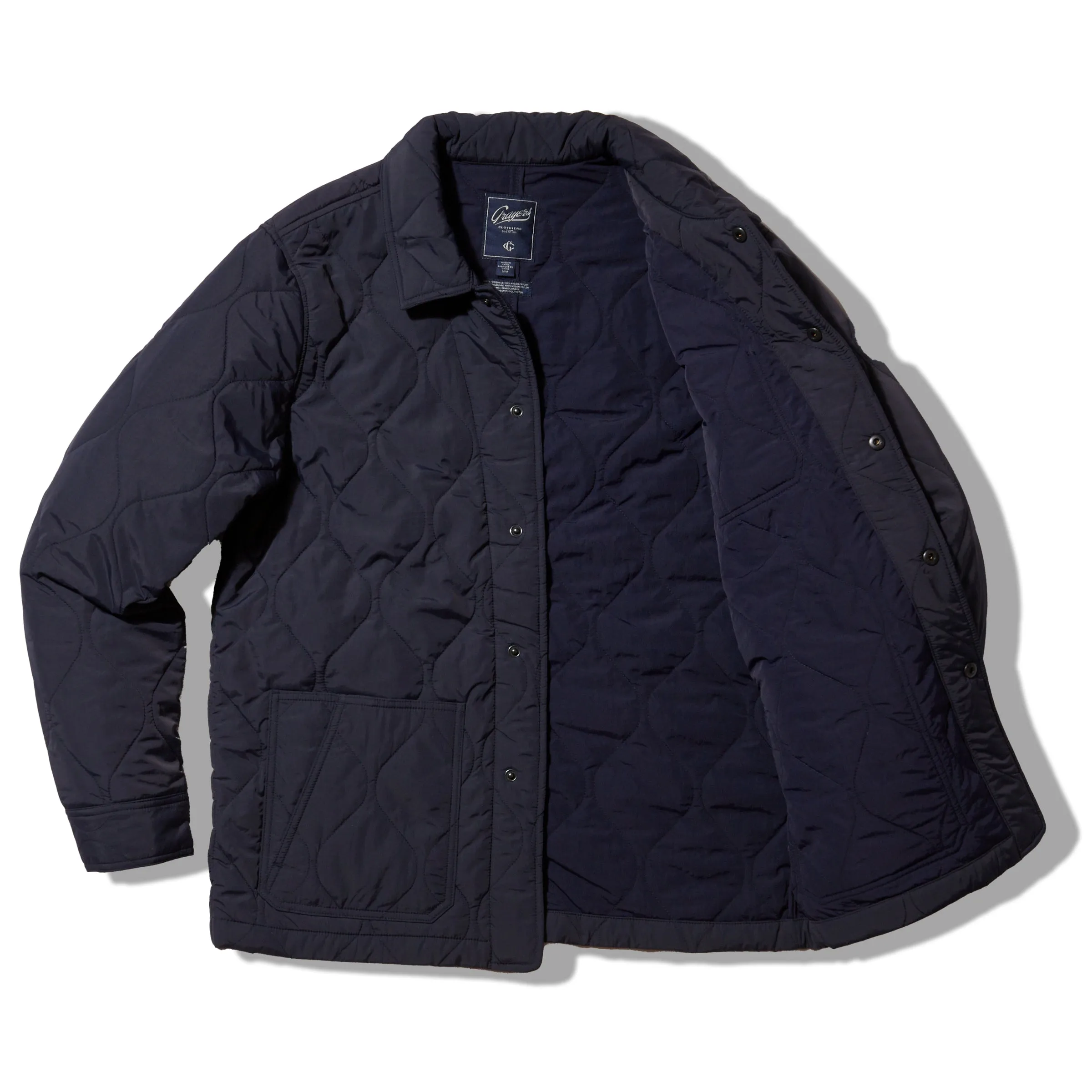 Putnam Quilted Chore Jacket - Navy