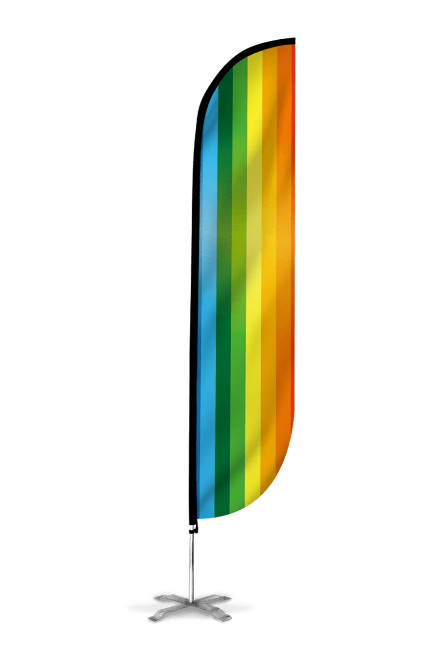 Rainbow Feather Flag