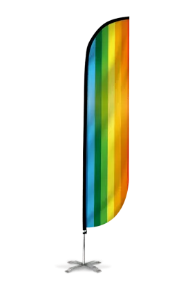 Rainbow Feather Flag