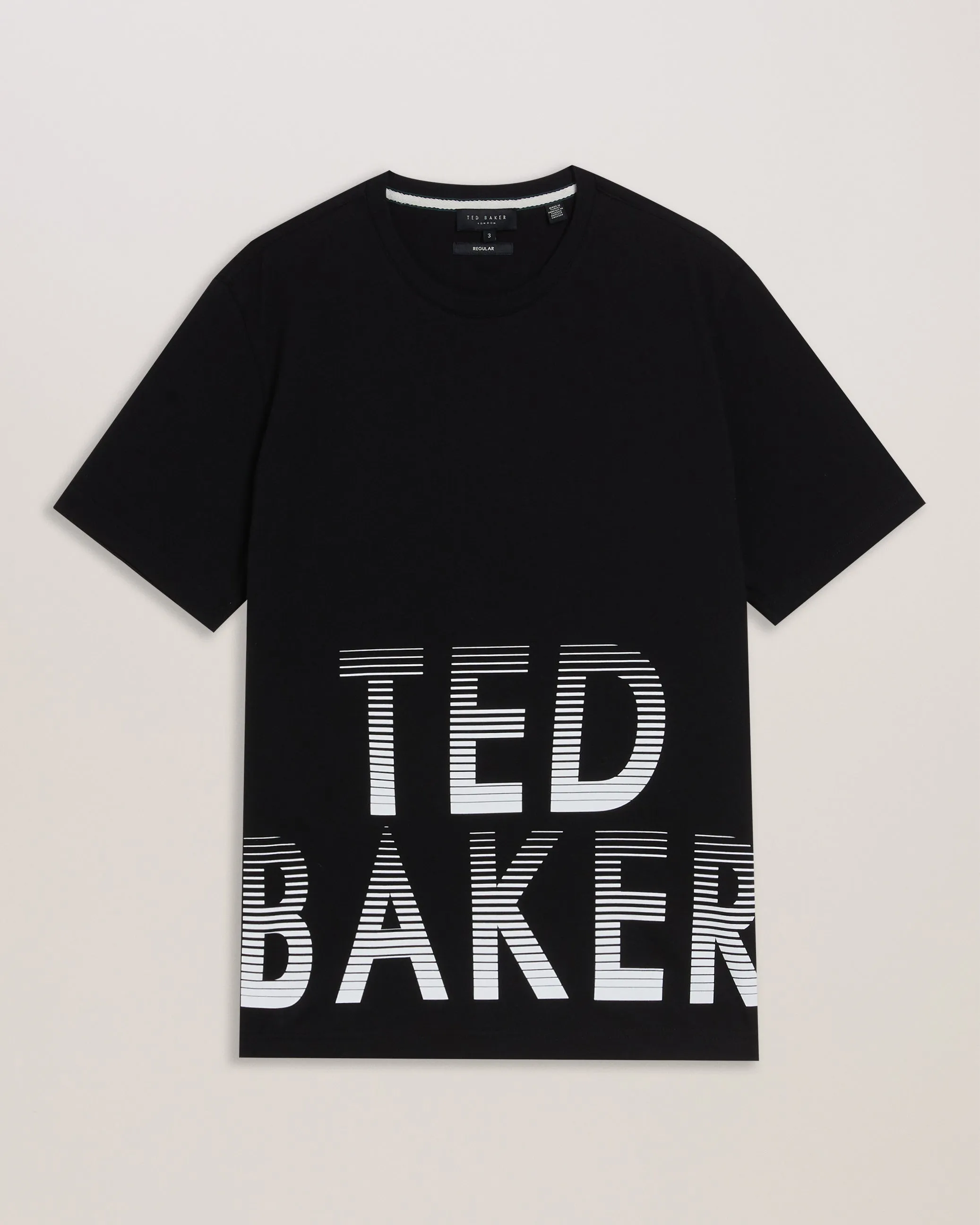 Ranber Logo Print Short Sleeve T-Shirt Black