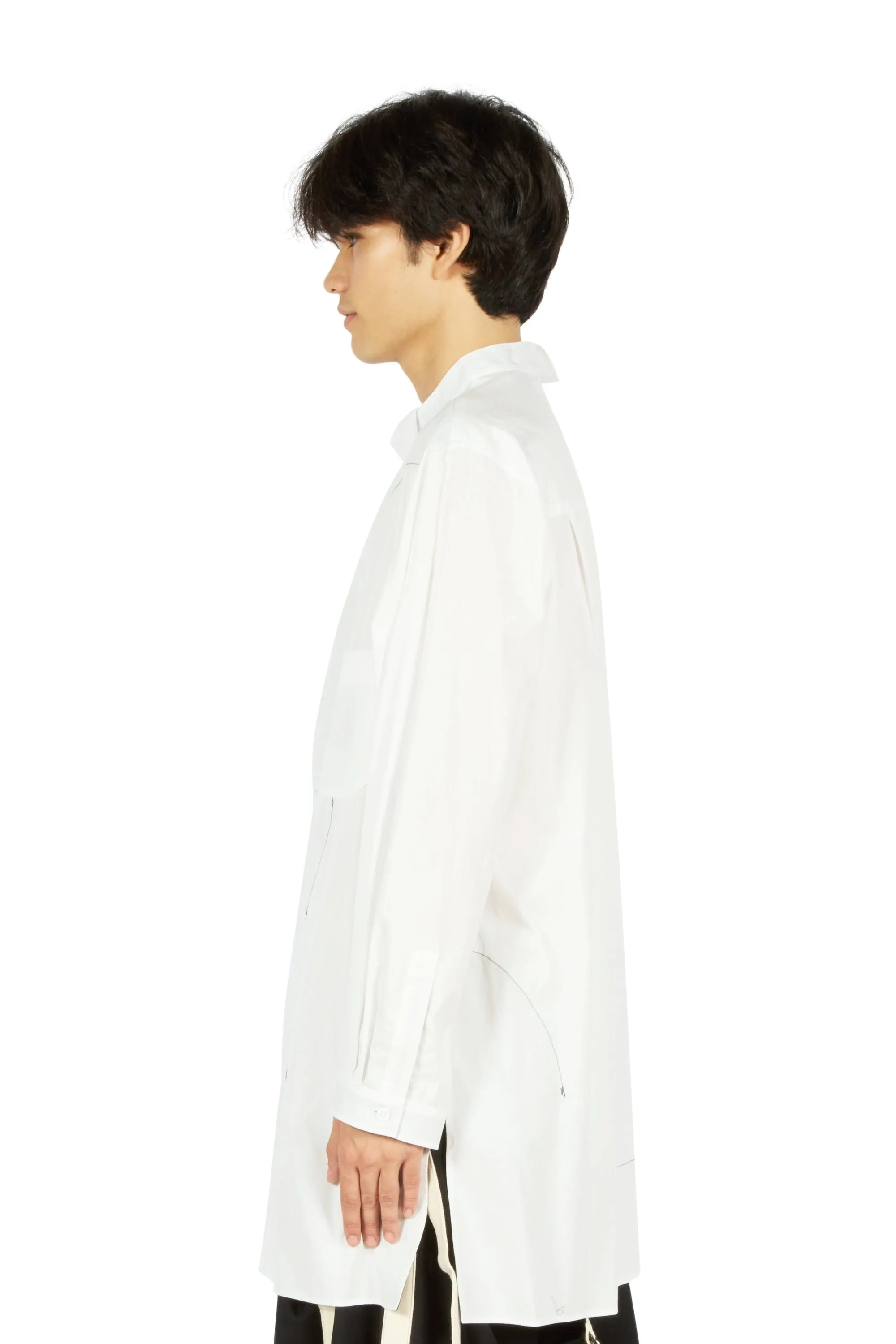 Reversible Asymmetric Collar Shirt