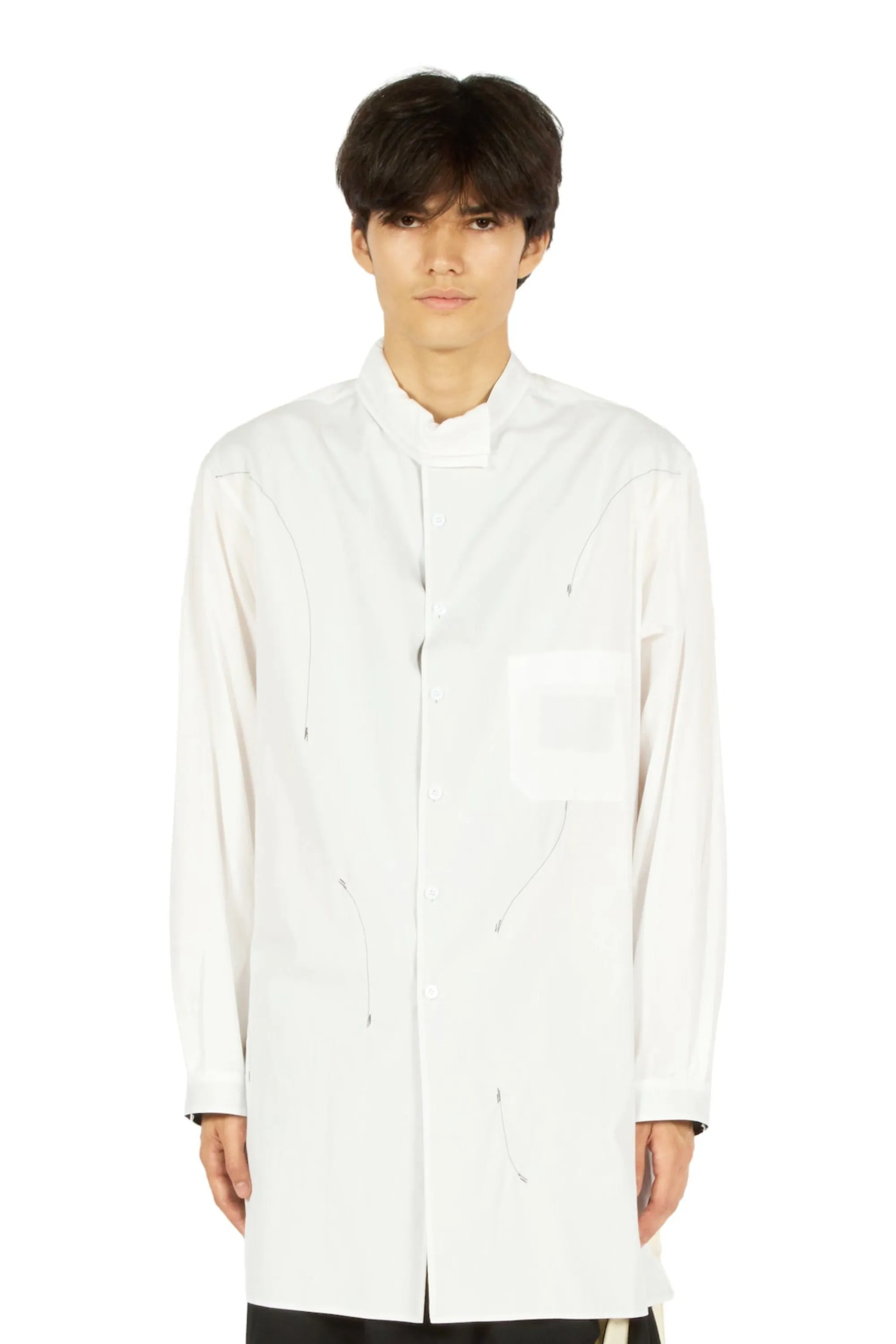 Reversible Asymmetric Collar Shirt