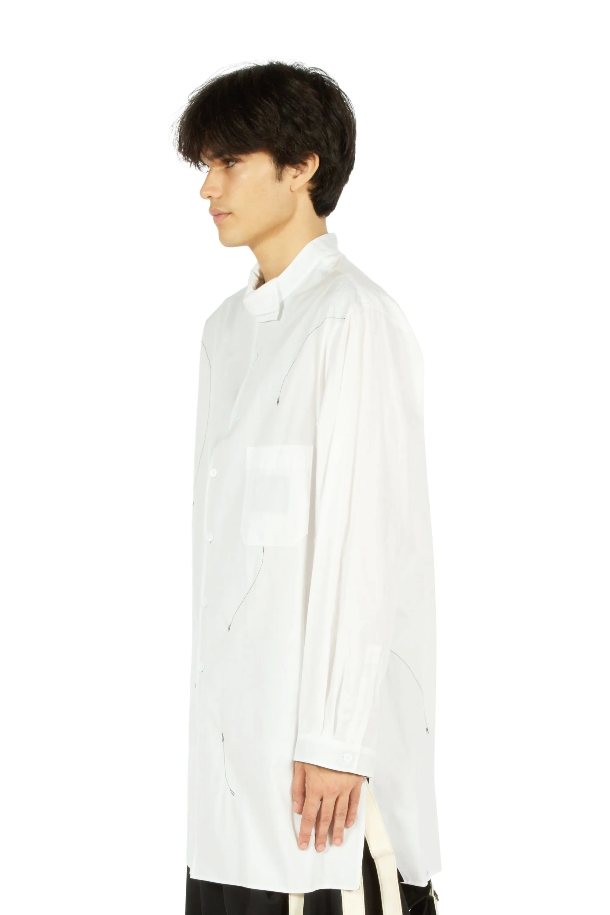 Reversible Asymmetric Collar Shirt